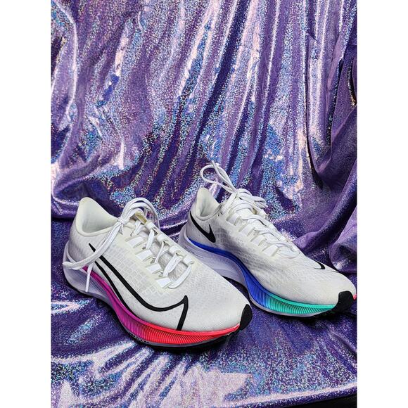Nike Air Zoom Pegasus Rainbow Multicolor Pride Run Athletic Sports Shoe Sz 8.5 - Picture 2 of 7